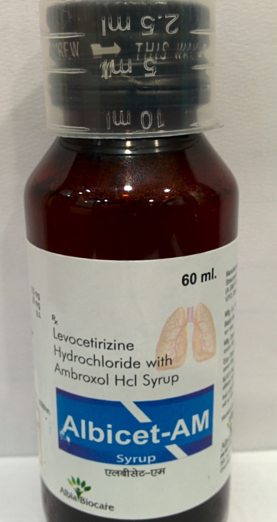 ALBICET-AM SYP. | Ambroxol 30mg+ Levocetirizine 2.5mg (per 5 ml)