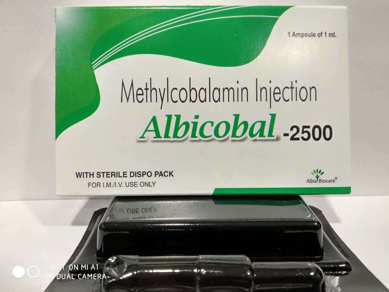 Albicobal-2500 Injection | Mecobalamin 2500 mcg (with Dispo Pack)