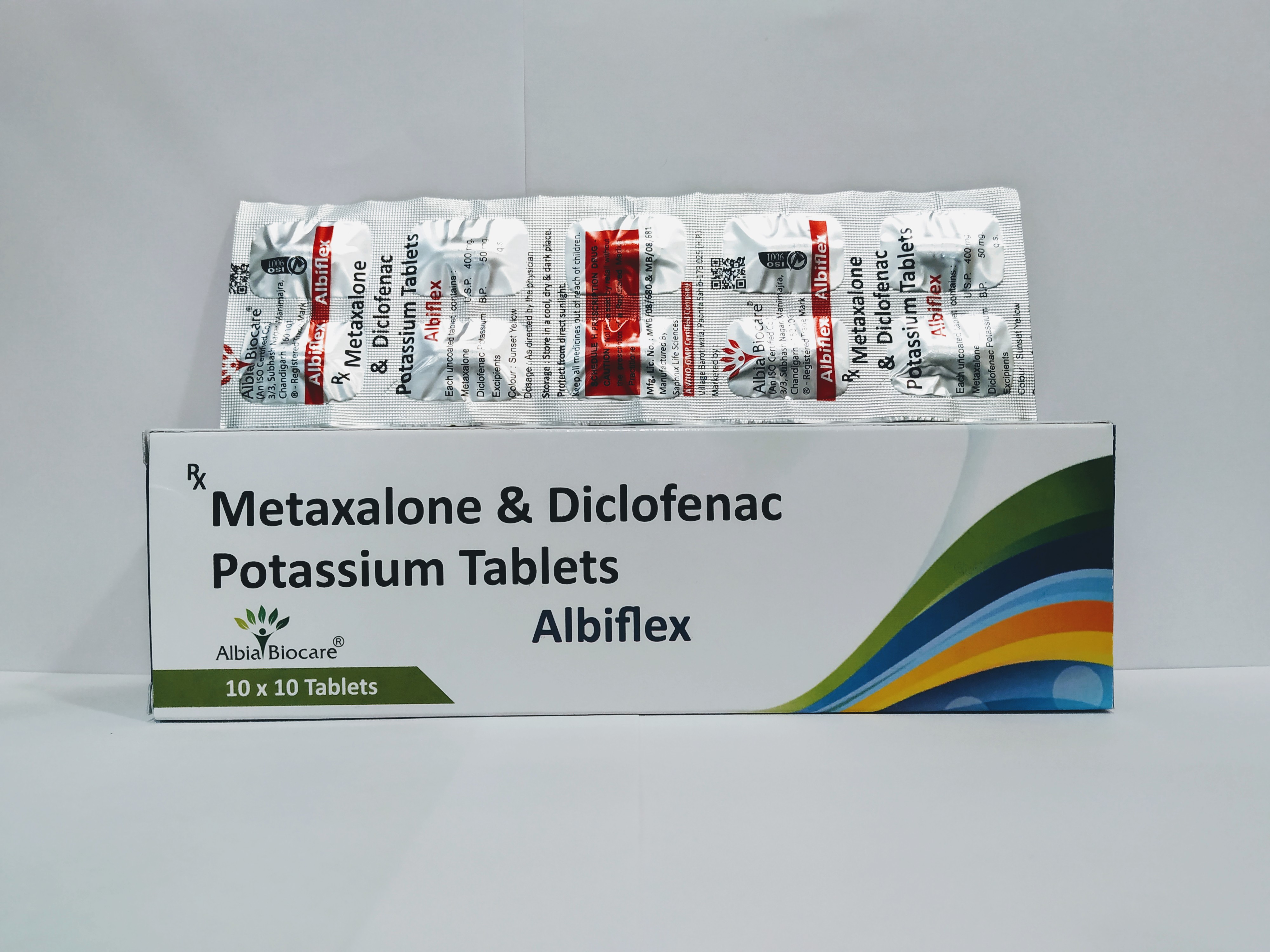 Albiflex Tablet | Diclofenac Potassium 50 mg + Metaxalone 400 mg