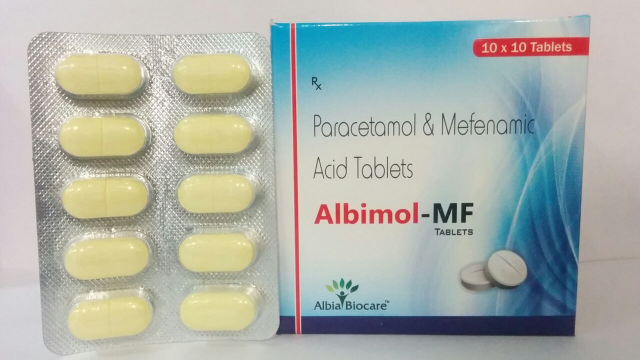 ALBIMOL-MF TAB. | Paracetamol 325 mg + Mafenamic Acid 500mg