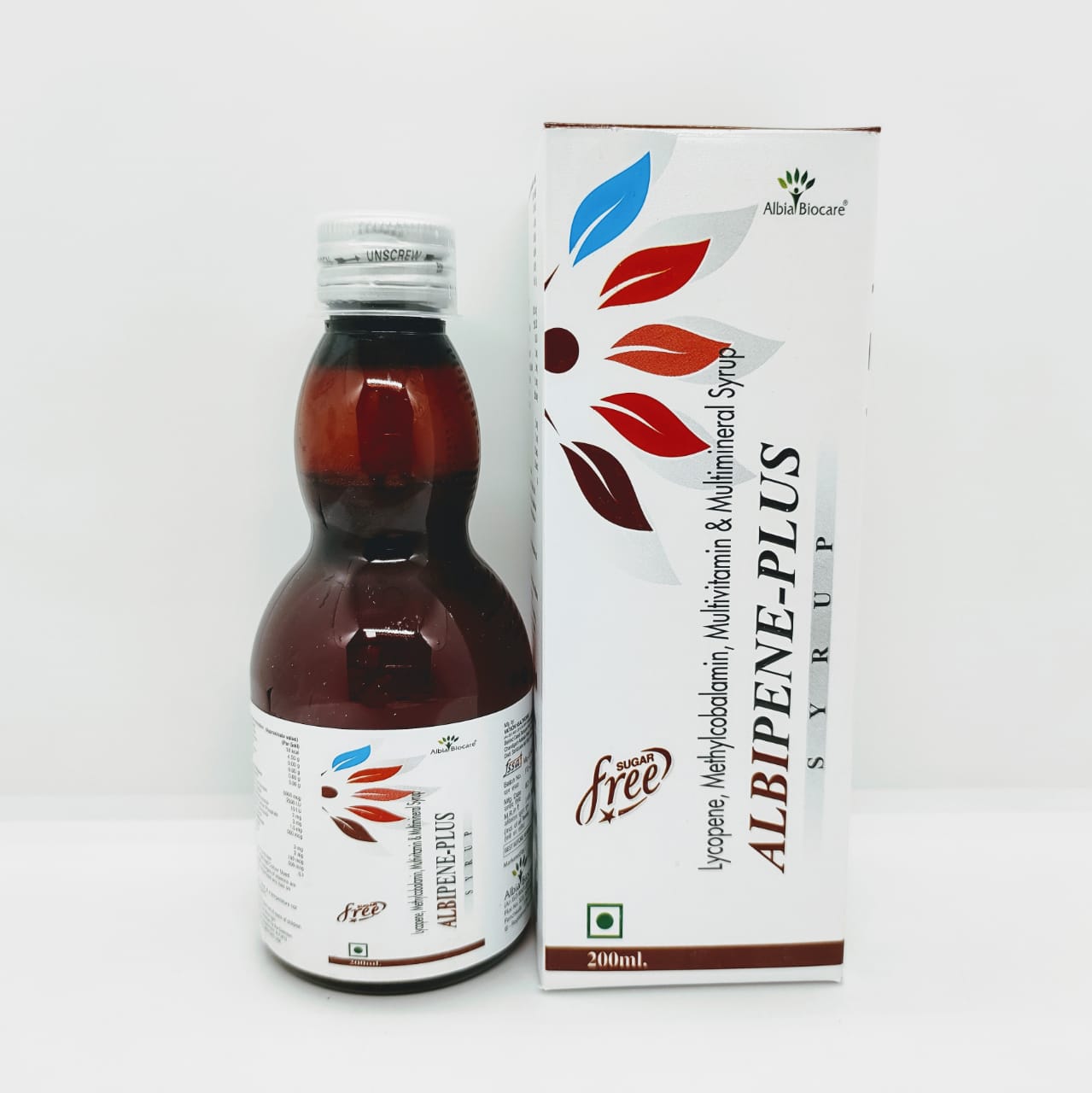 Albipene Plus Syp. | Lycopene + Methylcobalamin + Multivitamin + Multimineral (Sugar Free)