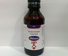 ALKISURE Syrup | Disodium Hydrogen Citrate 1.38 gm/ 5ml