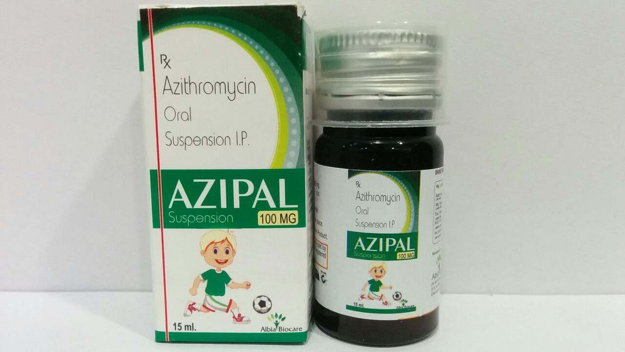 AZIPAL-100 SUSP | Azithromycin 100 mg (per 5 ml)