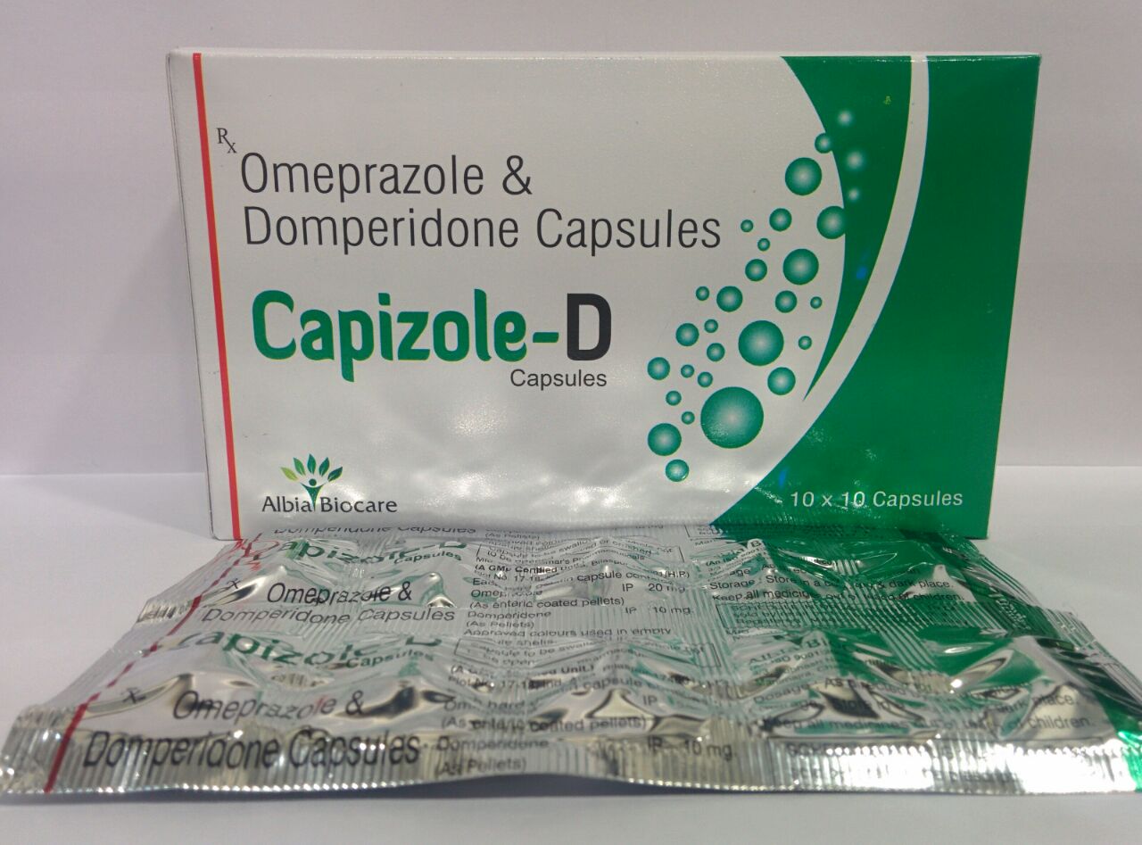 CAPIZOLE-D CAP. | Omeprazole 20mg+ Domperidone 10mg