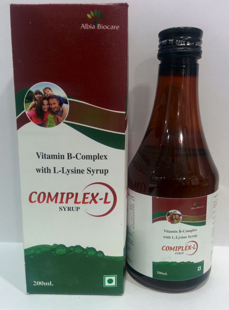 COMIPLEX-L SYP (200ml) | B-Complex + Lysine 375 mg (per 10 ml)