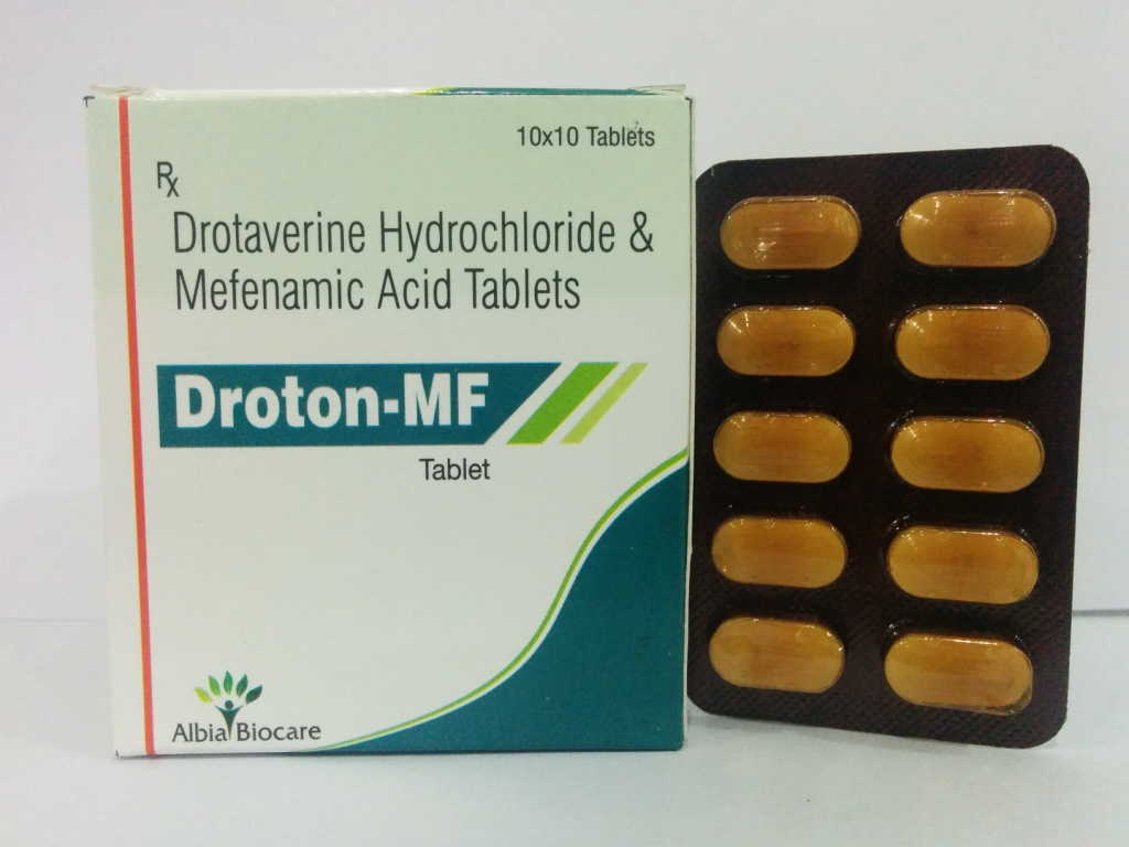 DROTON-MF TAB. | Drotaverin 80mg + Mefenamic Acid 250mg