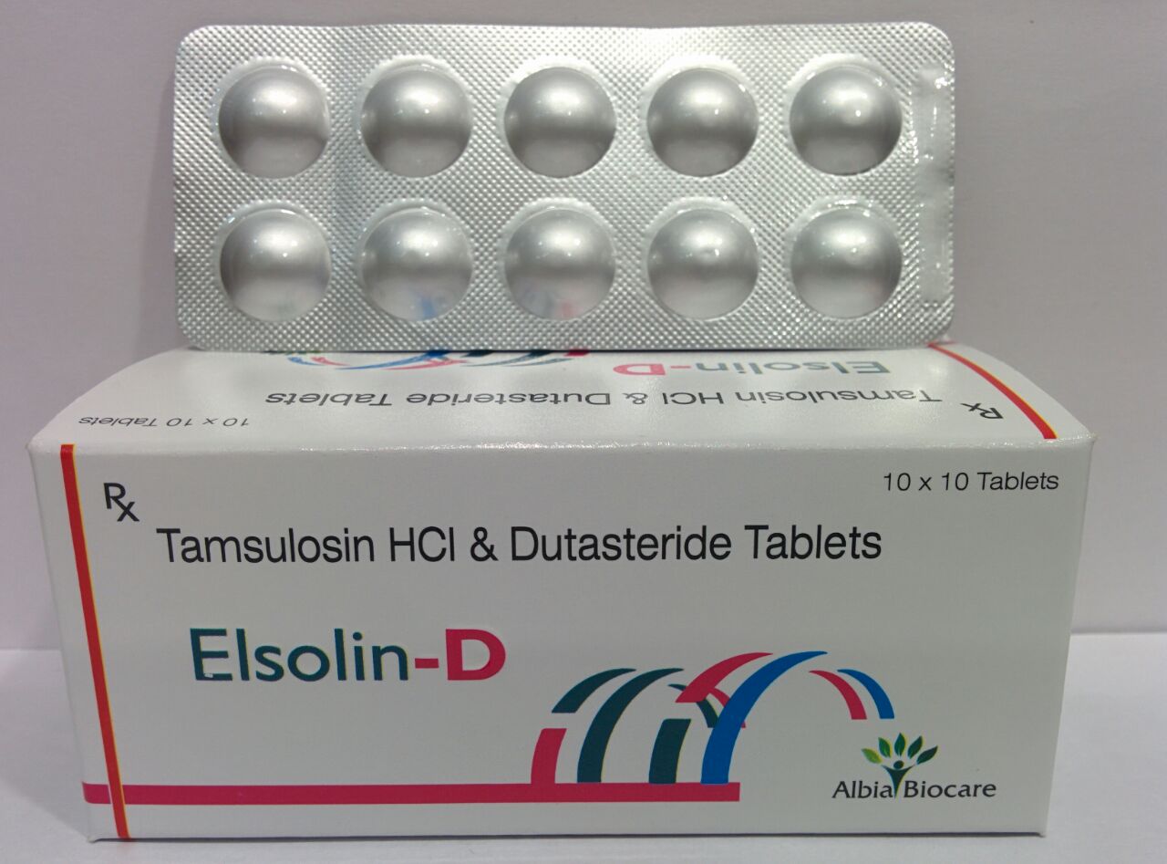 ELSOLIN-D TAB. | Tamsulosin 0.4mg (MR) + Dutasteride 0.5mg (Alu-Alu)