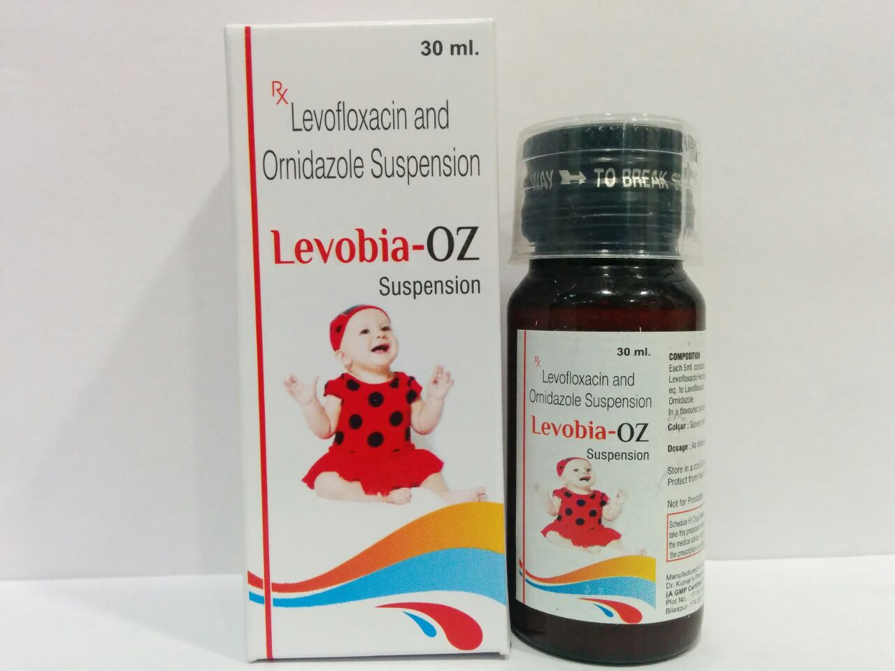 LEVOBIA-OZ SUSP | Levofloxacin 125mg + Ornidazole 125mg (per 5 ml)