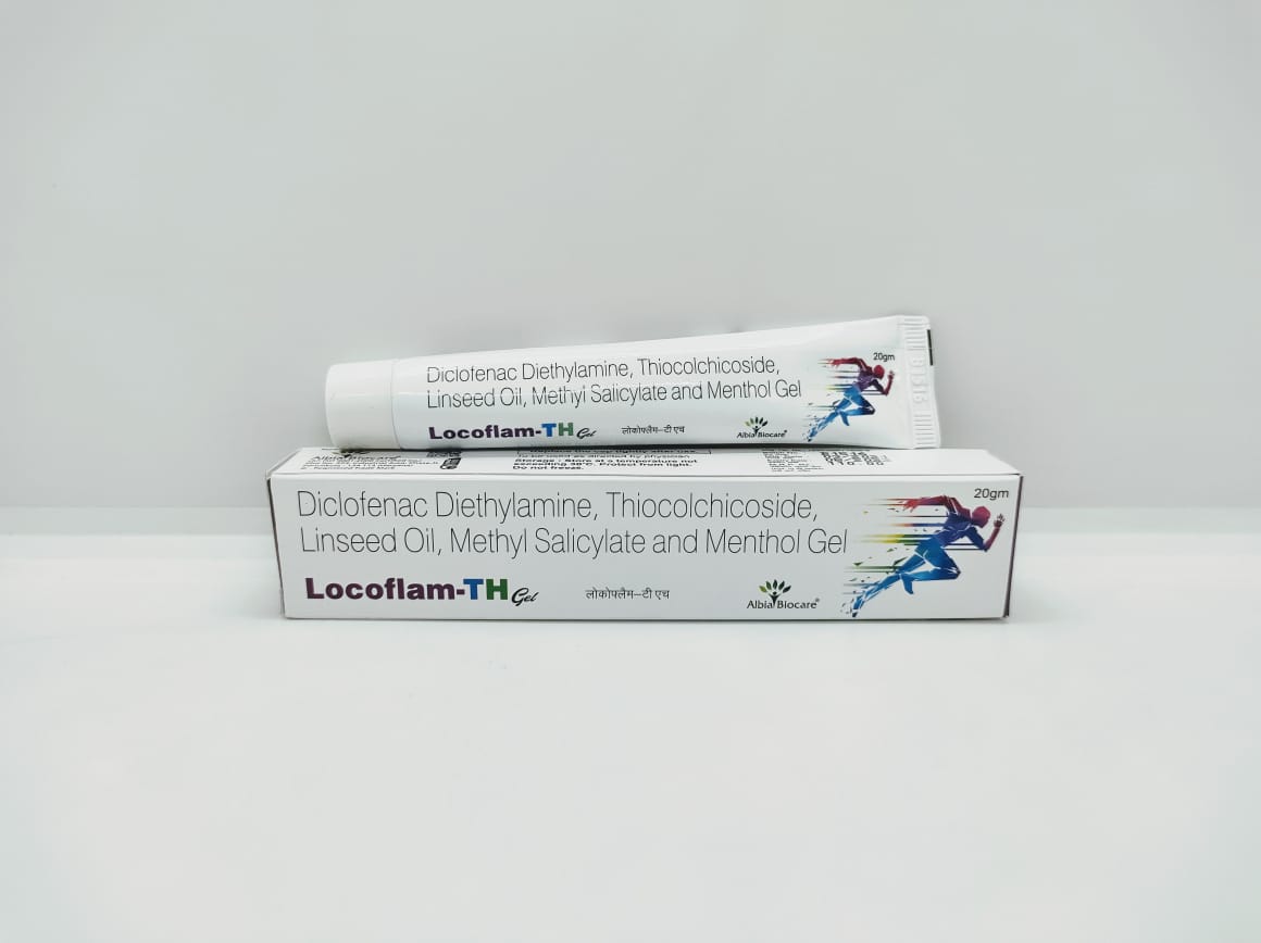 LOCOFLAM-TH GEL | Diclofenac Sodium 1.0 %  + Thiocolchicoside IP 0.125% 