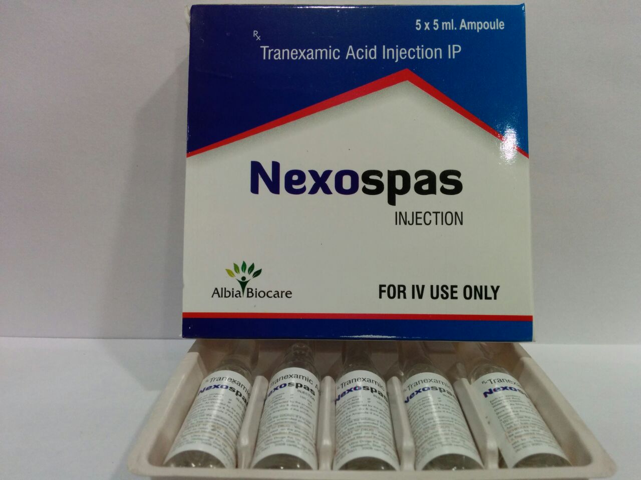NEXOSPAS | Tranexamic Acid 500 mg (in 5 ml)