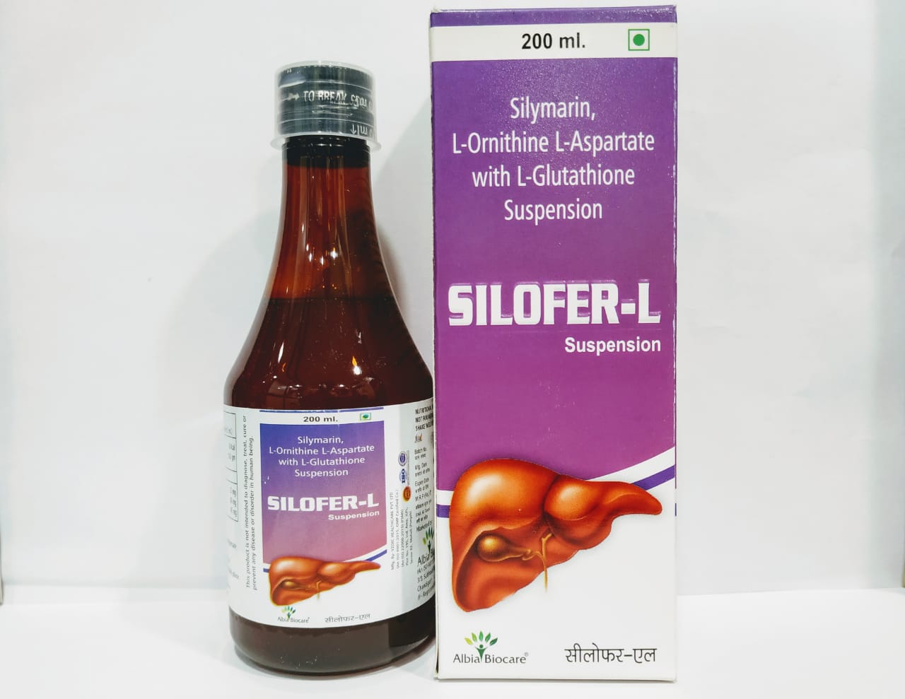 SILOFER-L Syrup | Silymarin 37mg + L-Ornithine L-Aspartate 80mg + L-Glutethione 45mg