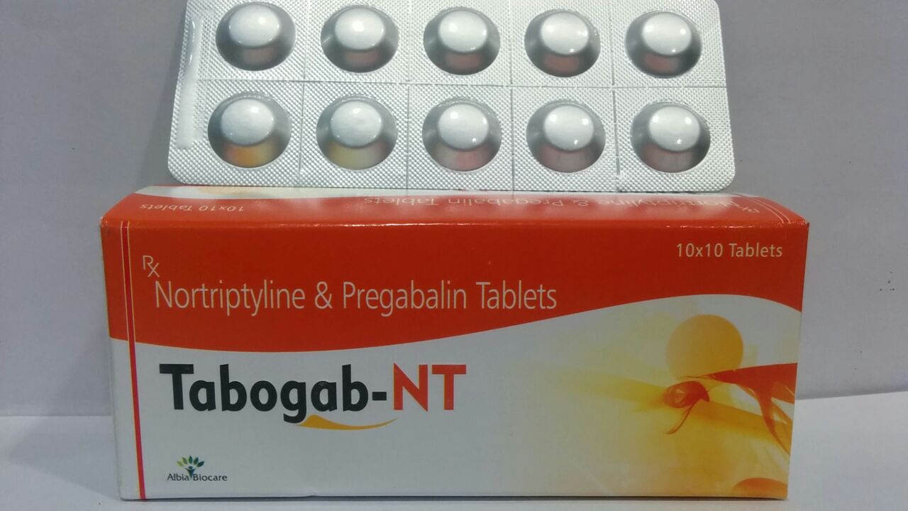 TABOGAB-NT Tablet | Pregabalin 75mg + Nortriptyline 10mg 