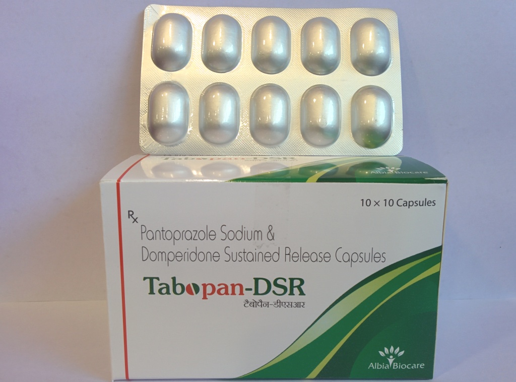 TABOPAN-DSR CAP. | Pantoprazole 40 mg + Domperidone 30 mg (SR) (Alu-Alu)