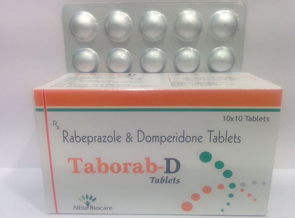 TABORAB-D TAB. | Rabeprazole 20 mg + Domperidone 10 mg (Alu-Alu)