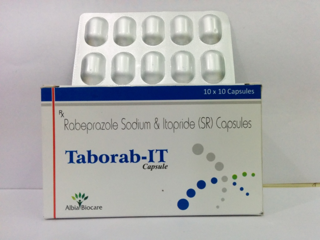 TABORAB-IT CAP. | Rabeprazole 20mg + Itopride 150mg (SR) (Alu-Alu)