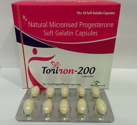 TORIRON-200 SOFTGEL | Natural Micronised Progestron 200mg