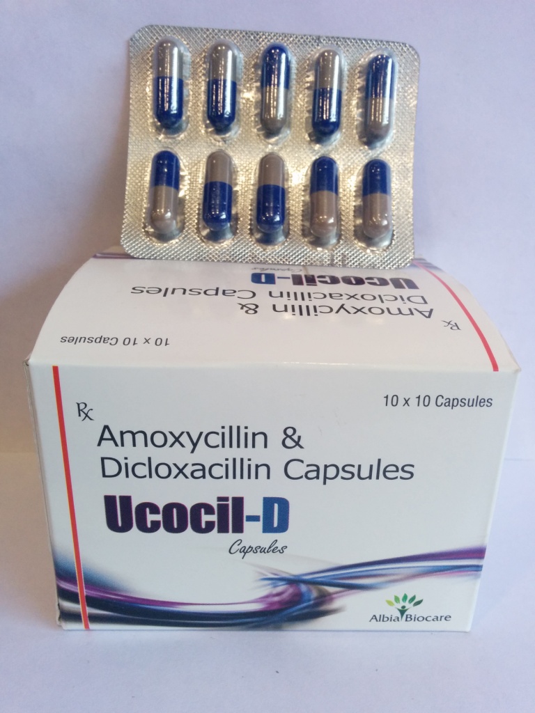 UCOCIL -D Capsules | Amoxycillin 250 mg + Dicloxacillin 250 mg